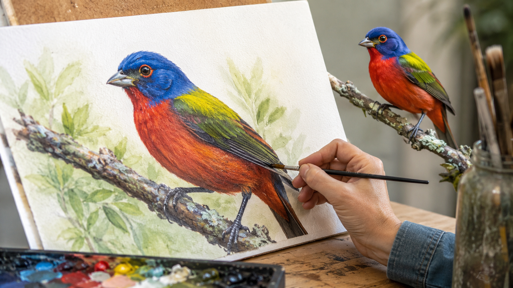 Bunting Painting