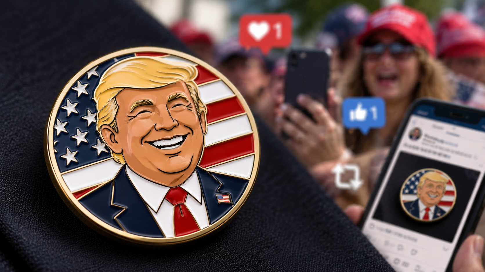 Happy Trump Pin